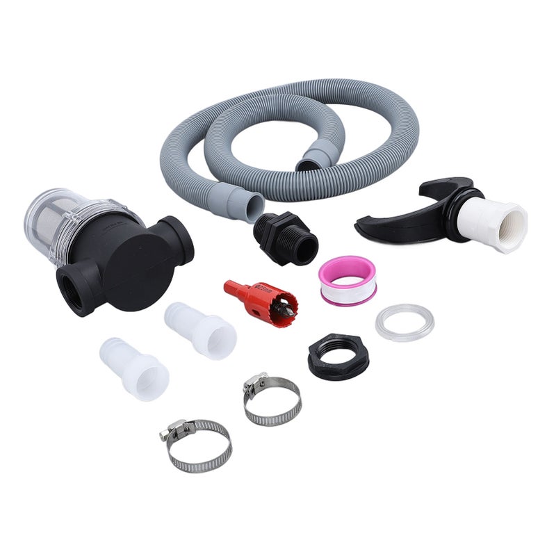 Rain Barrel Connector Kit Roof Rainwater Collector Rain Barrel Diverter With Filter Water Collection Hose Connection Round 75mm / 3.0in - Image 5