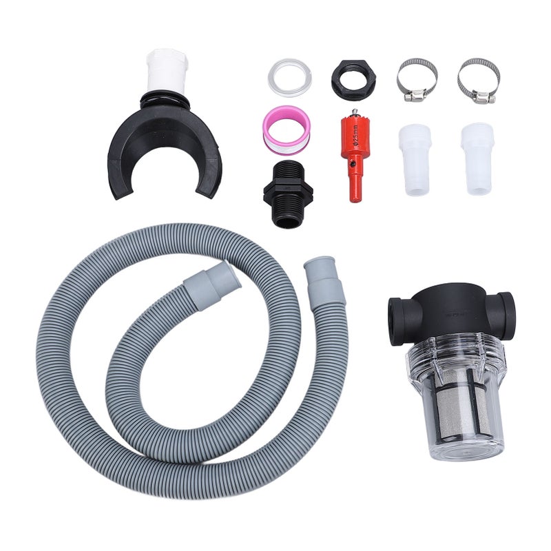 Rain Barrel Connector Kit Roof Rainwater Collector Rain Barrel Diverter With Filter Water Collection Hose Connection Round 75mm / 3.0in - Image 2