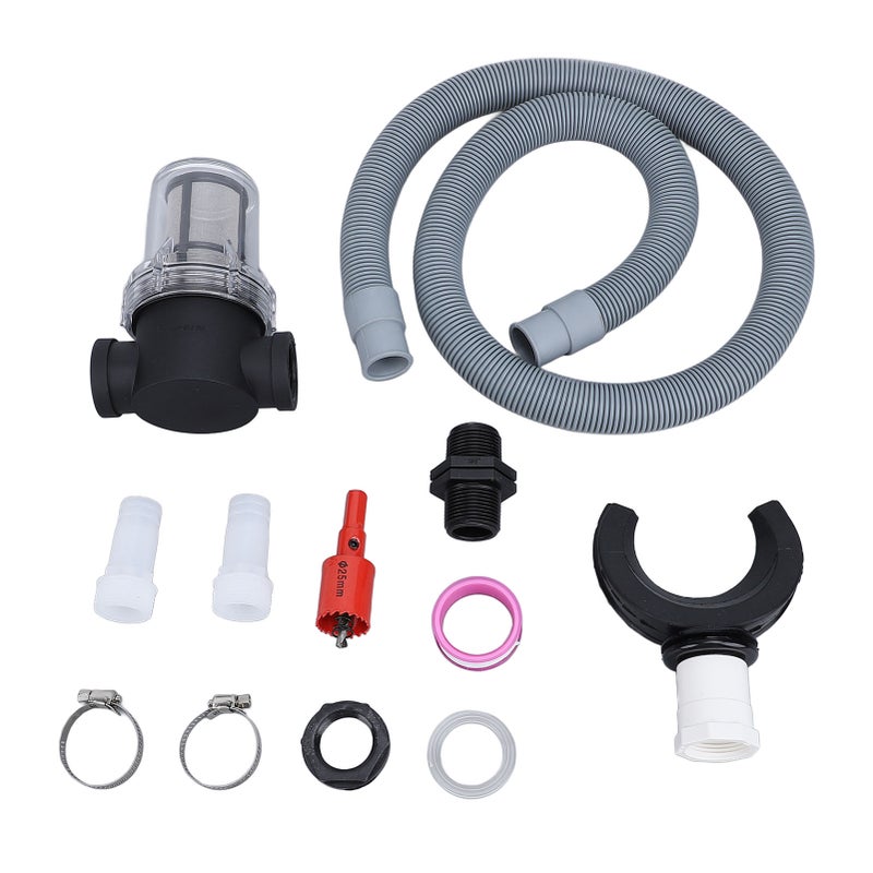 Rain Barrel Connector Kit Roof Rainwater Collector Rain Barrel Diverter With Filter Water Collection Hose Connection Round 75mm / 3.0in - Image 1