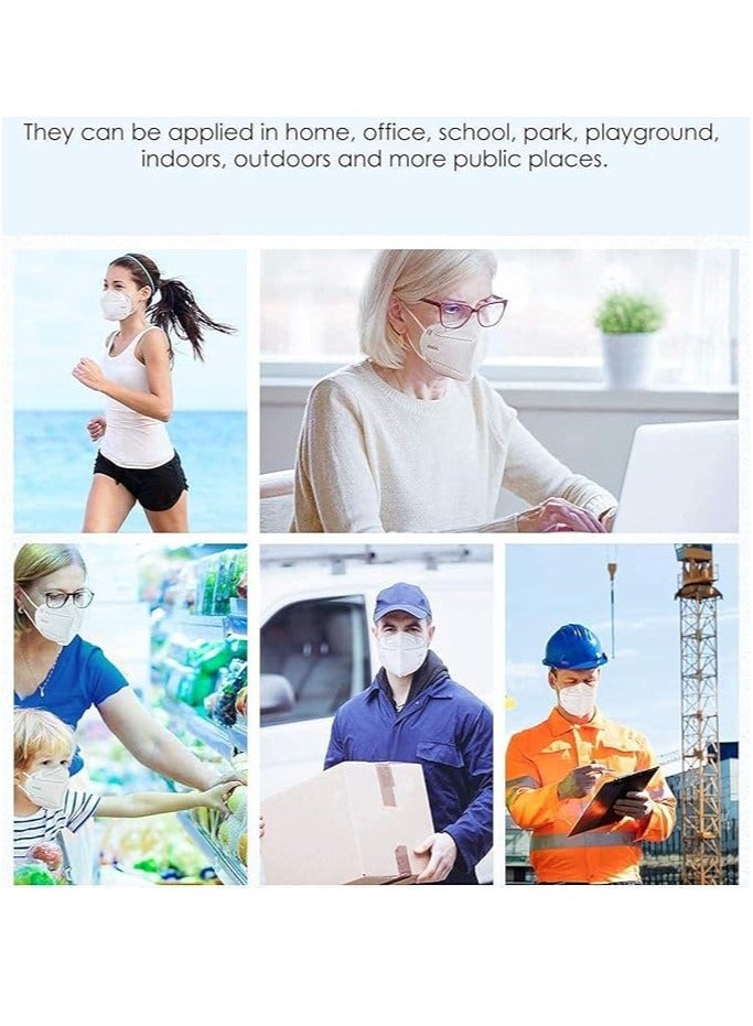 Midwest 5 Layer Disposable Face Masks, 5-Ply Protective Face Mask, 25 PCS, with Elastic Ear Loops,White, Suitable for Work, Restaurants, Outdoors - Image 3