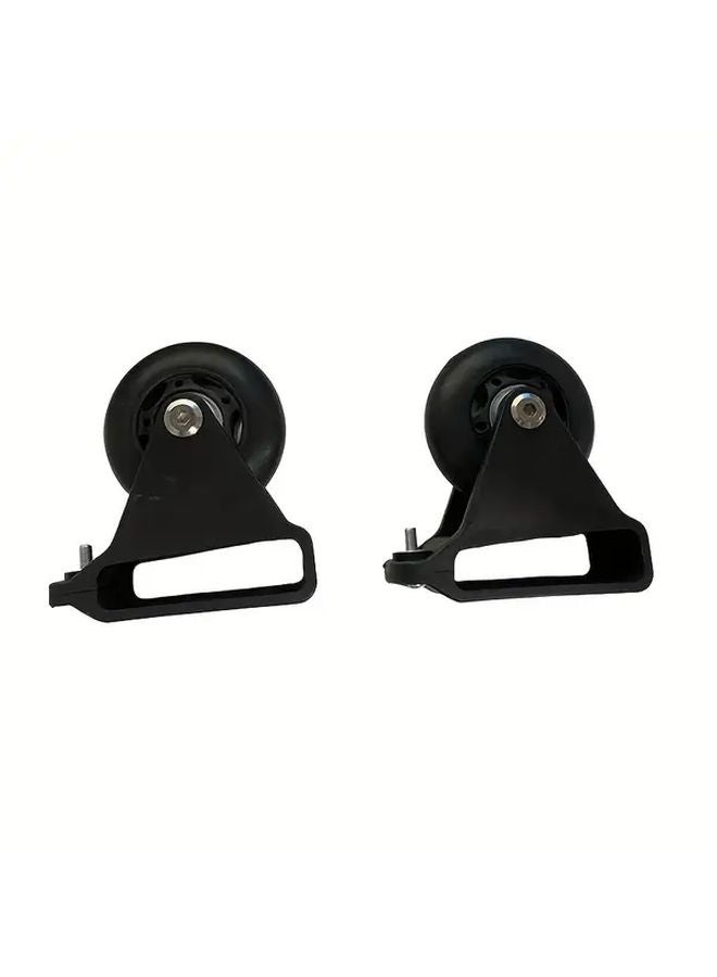 2pcs Heavy Duty Telescoping Ladder Wheels With Non Slip Caps Adjustable Height - Image 1