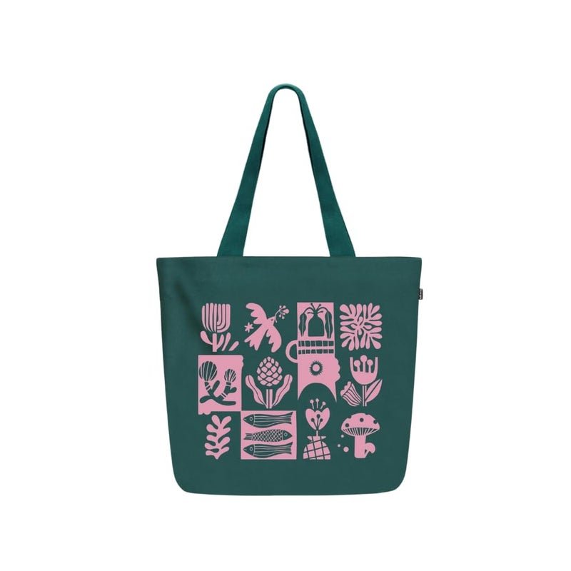 EcoRight Large Canvas Tote Bag for Women, Tote Handbags for Women with Zipper & Inner Pocket for College, Shopping, Office - Image 1