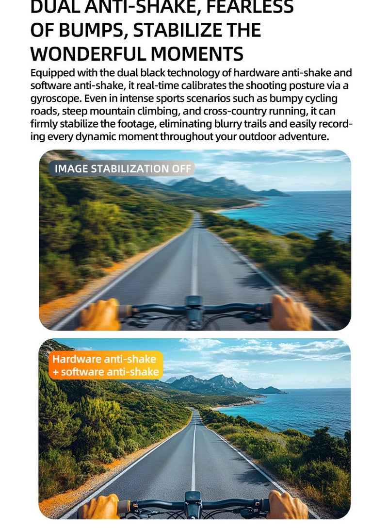 ZESITH Orange AI Smart Translation Sunglasses 800W HD Camera Video Recording Bluetooth Outdoor Cycling Skiing Fishing Glasses - Image 5
