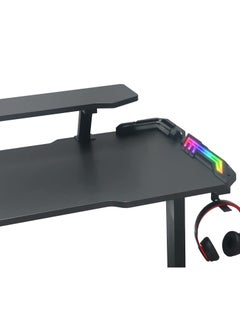 AWD AWD Gaming Desk Table With RGB light, Computer Desk (TD2-1600), Cup Holder and Headphone Hook Gamer Workstation Game Table.  - Image 4