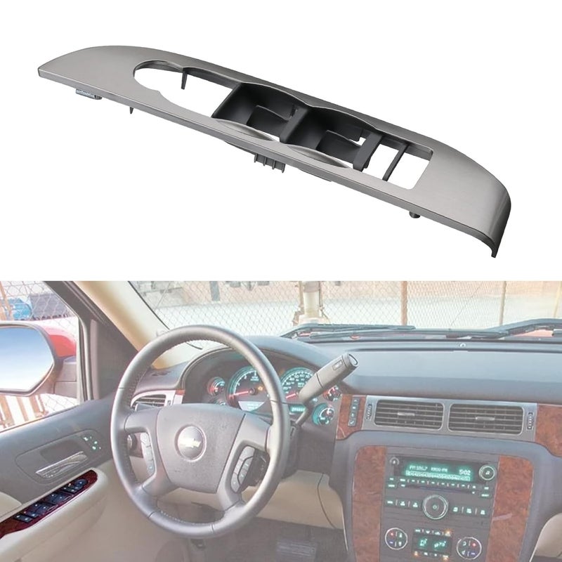 omoZone غطاء إطار مفتاح النافذة omoZone لسيارات شيفروليه سوبربان، سيلفرادو، تاهو، أفالانش، جي إم سي يوكون XL من 2007 إلى 2009 - Image 4