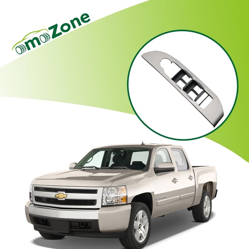 omoZone غطاء إطار مفتاح النافذة omoZone لسيارات شيفروليه سوبربان، سيلفرادو، تاهو، أفالانش، جي إم سي يوكون XL من 2007 إلى 2009 - Image 2