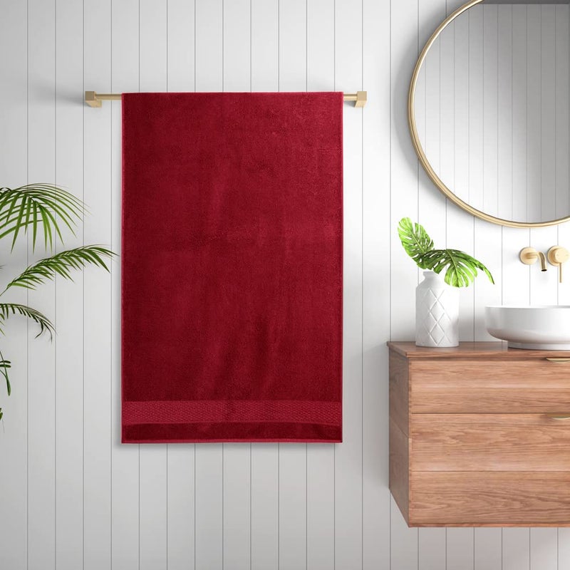 Wakefit Towels for Bath 500 GSM Bath Towel Bath Towel for Men Bath Towel for Women Towels for Bath Large Size Cotton Towels for Bath Terry 100 Cotton 1 Piece Chilli Pepper Red - Image 2