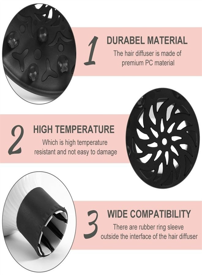 Generic EXCEFORE, Hair Diffuser Attachment, Adjustable Hair Dryer Diffuser for Natural Wave Frizz Free Curls Hair, Professional Portable Salon Tool - Image 3