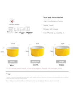 Bluejw Ramekins For Creme Brulee, Porcelain Ramekins Oven Safe, Classic Style Ramekins For Baking, Souffle Ramekins Bowls, Set Of 6  - Image 2