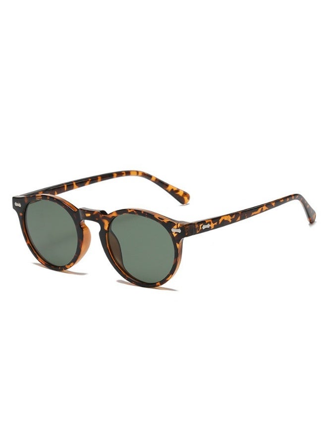 Dubery Kids Vintage Tortoise Round Polarized Sunglasses, Flexible Bendable TR90 Frame Rivet Decor UV400 Protection Boys Girls Outdoor Driving Beach Sun Glasses - Image 2
