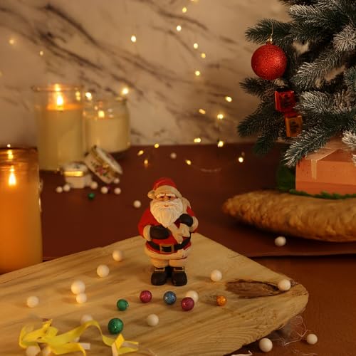 Putrika Spillbox Resin Santa Claus Showpiece|Perfect Christmas Décor|Christmas Decoration Figurine |Festive Holiday Home Décor|Mini Santa Statue Gift Ideas (Red, 3.7 inch - Santa) - Image 2