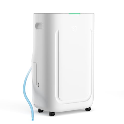 Ludatido 2025 Upgraded 5000 Sq.Ft 80 Pint Dehumidifier for Basements with Large 6.5L Water Tank, 24H Timer, Child Lock Defrost, Silent, Mold, 4 Modes Operation Auto shut-off - Image 1