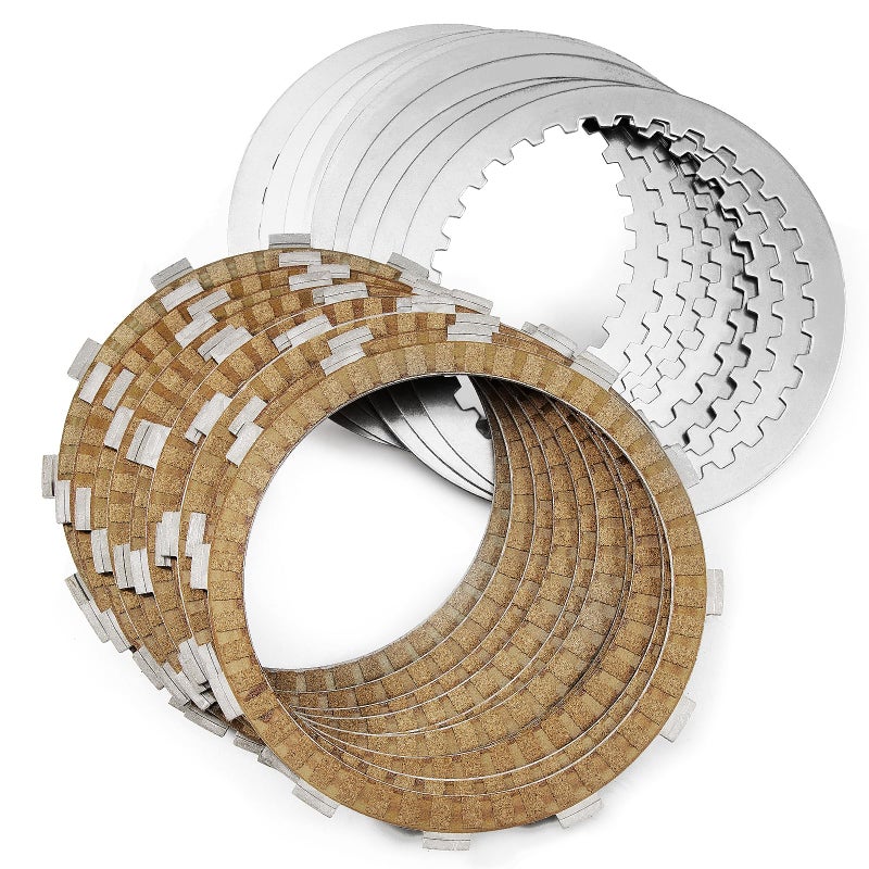 طقم ق clutch من الفولاذ المقاوم للصدأ مع لوحة إضافية مزدوجة كام متوافق مع هارلي سوفتيل تورينغ داينا ترايك موديلات 9817 إيفولوشن 1340 موديلات 19981999 بديل PN 3798010 3073010013