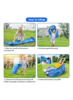 Eoptify Portable Inflatable Pool Sofa, Waterproof Bean Bag Couch for Kids and Adults with Travel Bag for Indoor and Outdoor Use  - Image 5