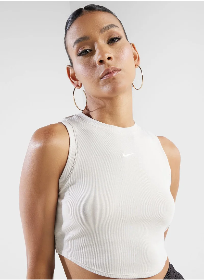 Nike Nsw Essential Ribbed Cropped Tank