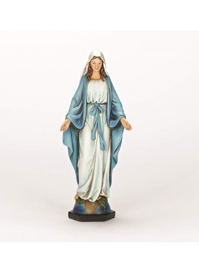 Joseph's Studio by Roman, Our Lady of Grace Figure on Base, 10 Scale Renaissance Collection, 10.25H, Resin and Stone, Religious Gift, Decoration