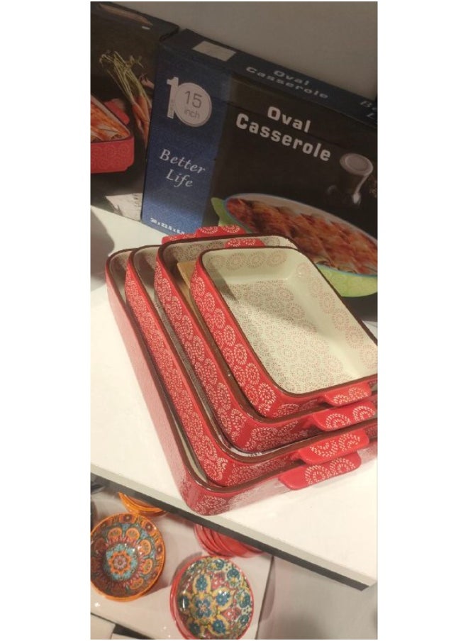 Generic 24cm rectangular porcelain casserole  - Image 2
