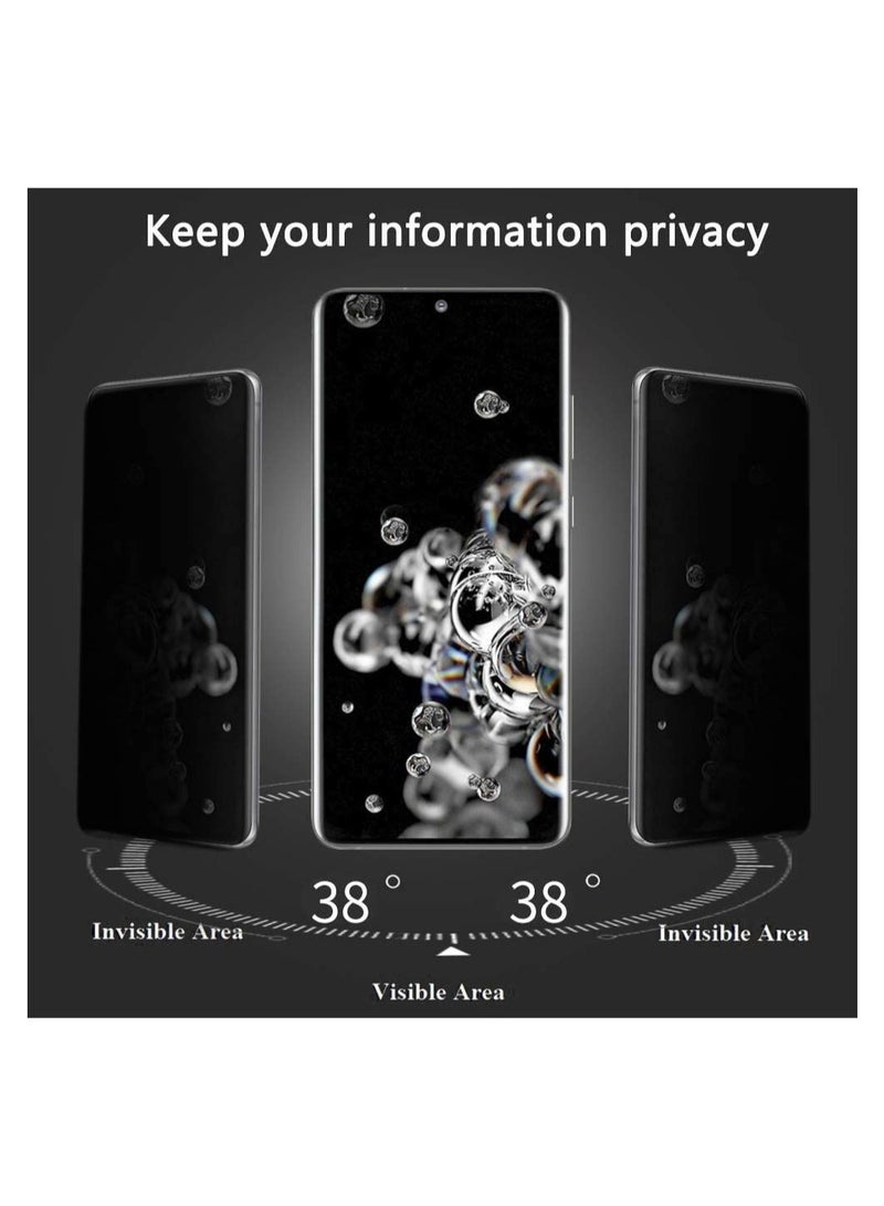 ELTRAZONE Privacy Screen protector compatible with Samsung Galaxy S21 Ulter Screen Protector Tempered Glass [Anti-Glare][HD Full Coverage][Easy Installation][Scratch Resistant][9H Hardness] - Image 2