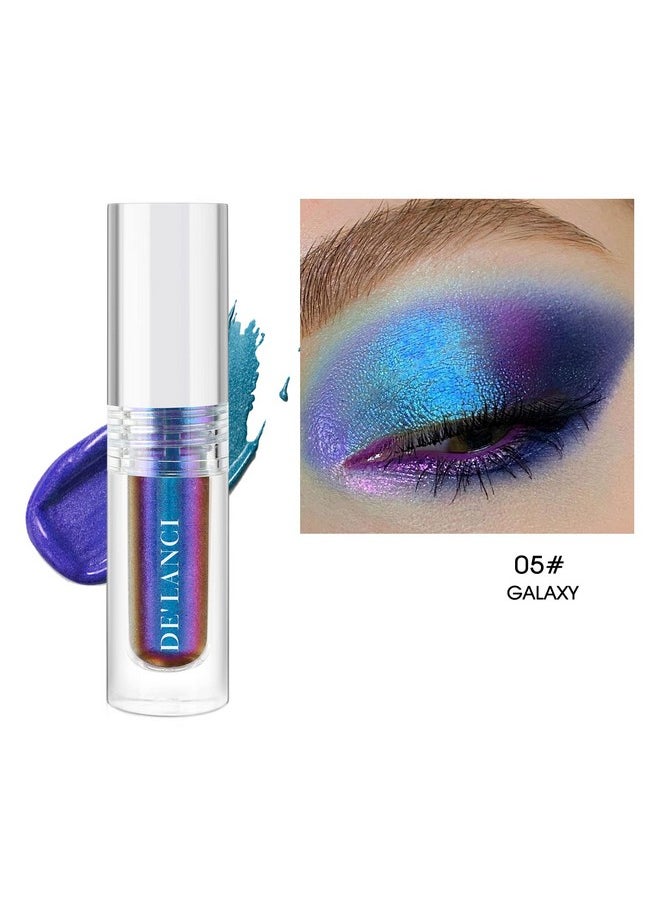 ecofavor Liquid Multichrome Eyeshadow Intense Color Shifting Long Lasting High Pigmented With No Creasing Monochrome Colorful Glow Liquid Eye Shadow Quickly Drying Sparkle Shiny Eye Makeup For Beginners5…  - Image 3