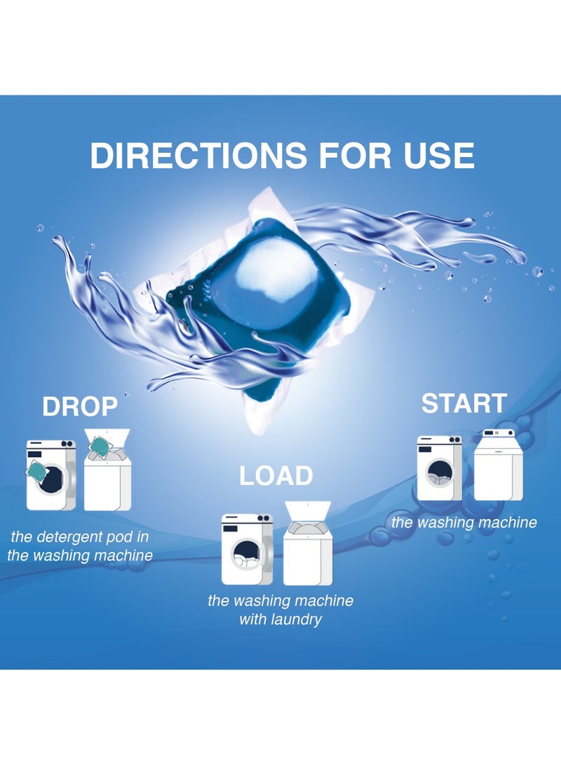 123 Wash Freshengo 123Wash 3 Benefits in 1 Chamber Laundry Pods – 30 Units of Dissolvable Detergent Capsules with Enzymatic Wash for Stain Removal, Fabric Care & Long Lasting Fragrance (Pack of 30) - Image 4