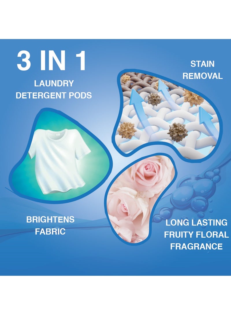 123 Wash Freshengo 123Wash 3 Benefits in 1 Chamber Laundry Pods – 30 Units of Dissolvable Detergent Capsules with Enzymatic Wash for Stain Removal, Fabric Care & Long Lasting Fragrance (Pack of 30) - Image 3