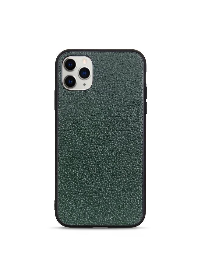 The Bros Phone Case For iPhone 12 mini Litchi Texture Genuine Leather Folding Protective Phone Case - Image 2
