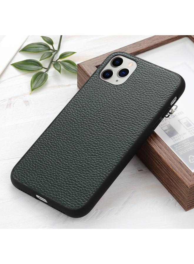 The Bros Phone Case For iPhone 12 mini Litchi Texture Genuine Leather Folding Protective Phone Case - Image 1