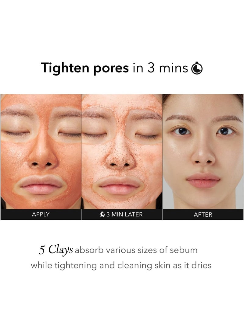 Aprilskin Carrotene IPMP 3-Min Quick Dry Pore Tightening Clay Mask | Kaolin & Zinc PCA | Reduces Pores & Sebum | Cooling Effect | Vegan | Gentle... - Image 4