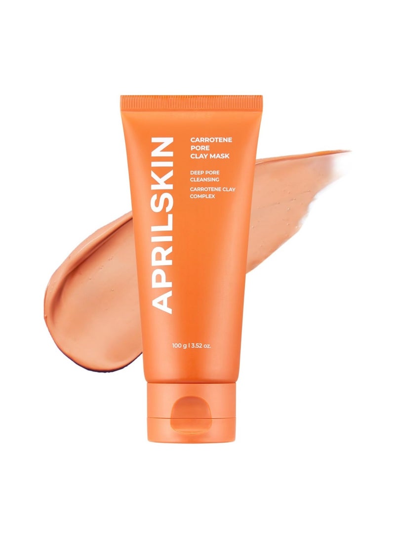 Aprilskin Carrotene IPMP 3-Min Quick Dry Pore Tightening Clay Mask | Kaolin & Zinc PCA | Reduces Pores & Sebum | Cooling Effect | Vegan | Gentle... - Image 1