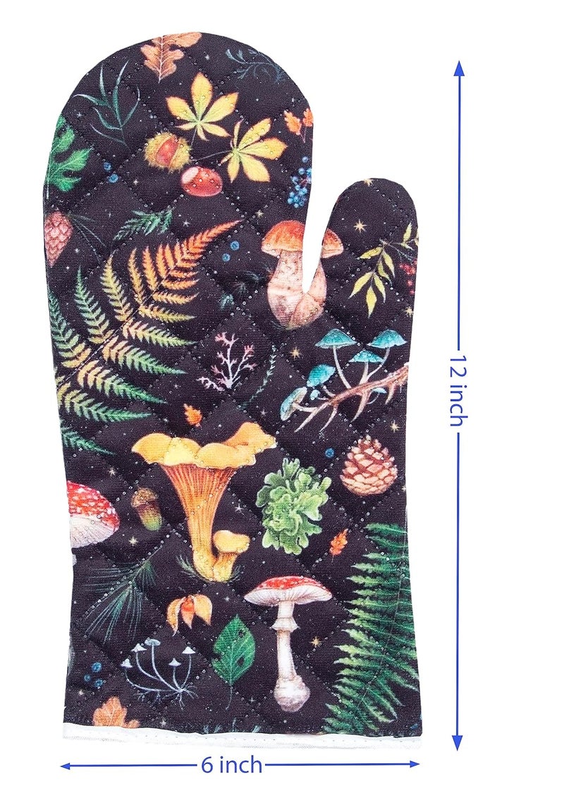 AAZEEM Oven Mitts and with Recycled Infill Silicone Non-Slip Cooking Gloves for Cooking Baking Grilling - Image 3