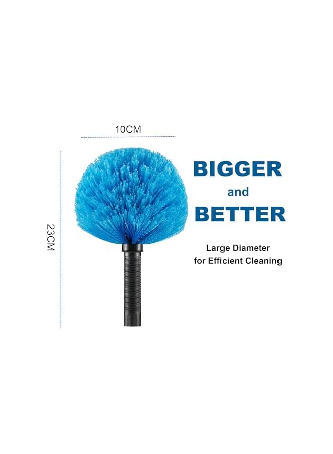 erorex Cobweb Duster Replacement Head, Duster with Extension Pole, Screw on Cobweb Duster Replacement Head for Pole, Outdoor Spider Web Remover, Spiderweb Cleaning Brush  - Image 5