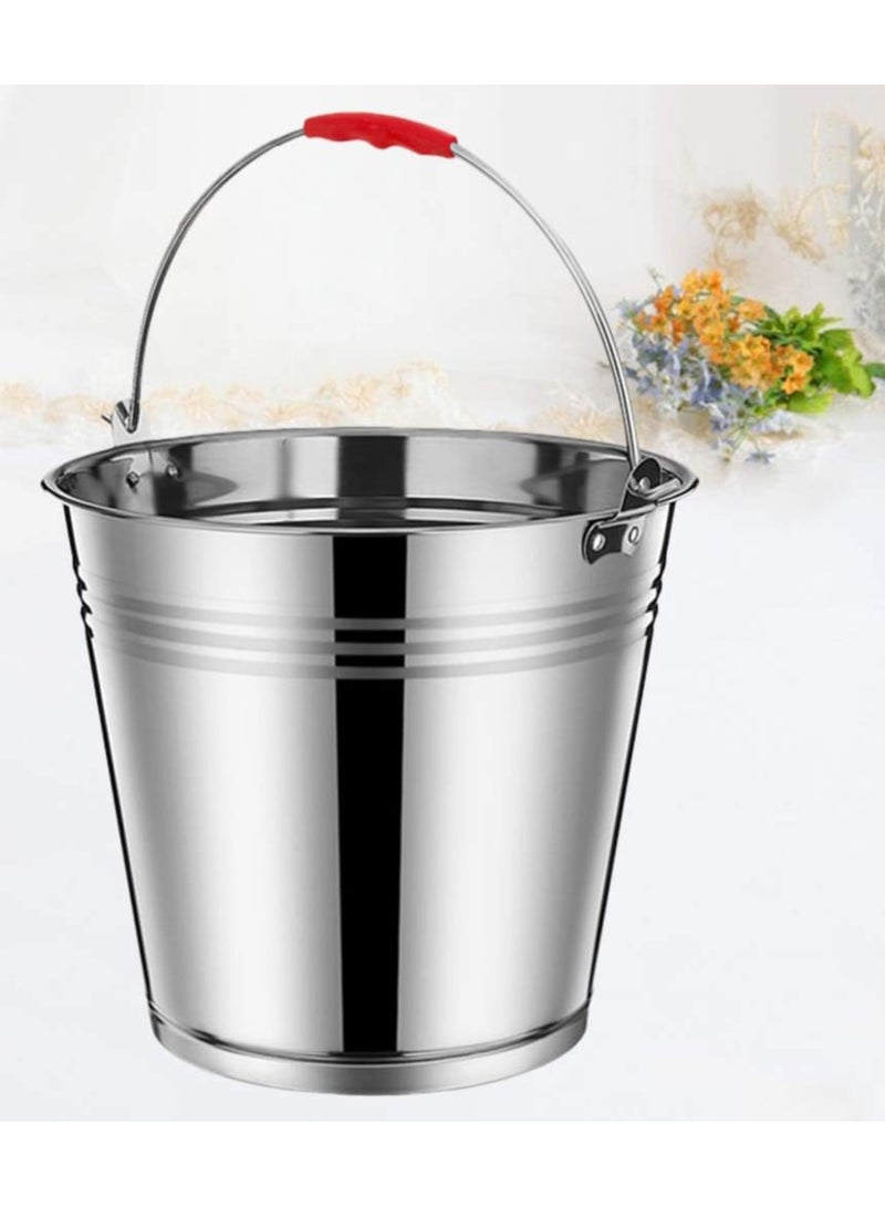 DubaiGallery Stainless Steel Bucket Silver - Image 1