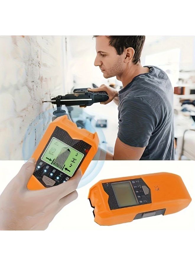 5 In 1 Smart Stud Finder Wall Scanner Silvery Black LCD Display Metal AC Wires Detection - Image 2