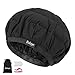 Boloye Flaxseed Deep Conditioning Heat Cap - Boloye Cordless 100% Safe Microwave Hot Cap for Natural Curly Textured Hair Care, Drying, Styling, Curling, Universal size (10 PCS One-time shower cap) (Black) - Image 2