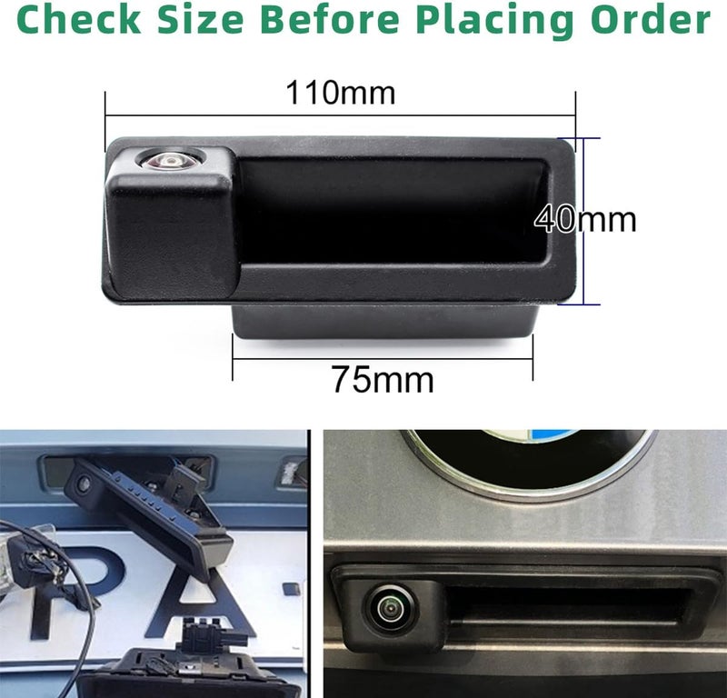 GreenYi Vehicle Backup Camera with Dynamic Intelligent Trajectory for BMW Models - Image 2