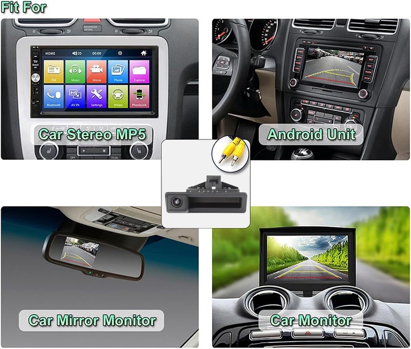 GreenYi Vehicle Backup Camera with Dynamic Intelligent Trajectory for BMW Models - Image 3
