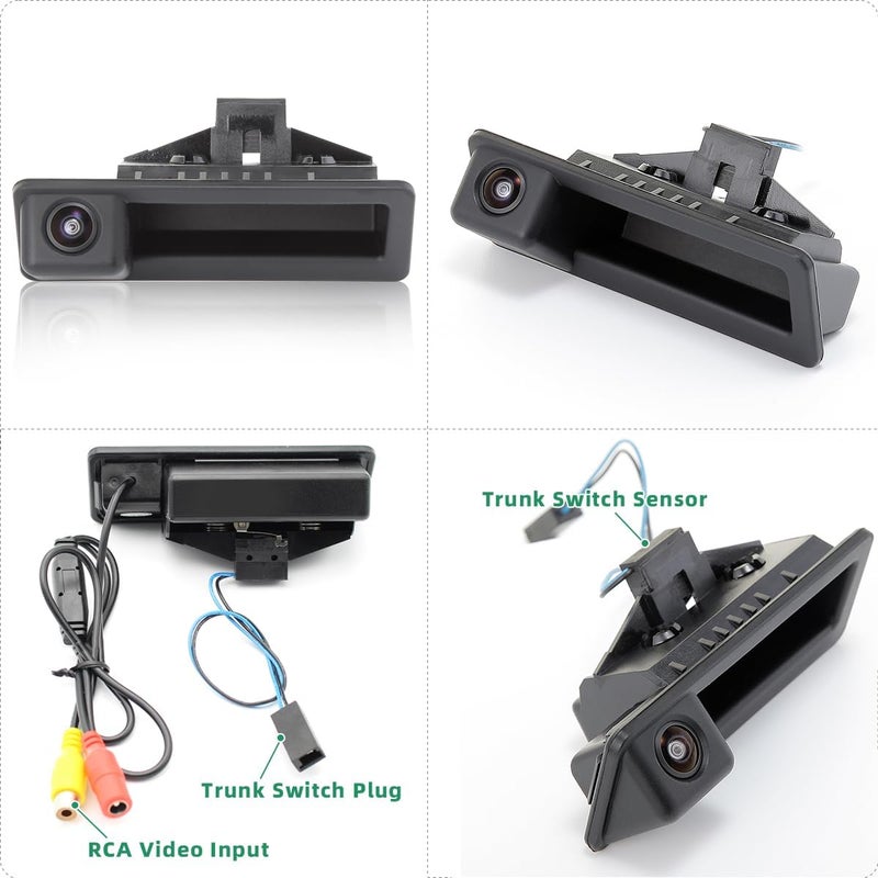 GreenYi Vehicle Backup Camera with Dynamic Intelligent Trajectory for BMW Models - Image 4