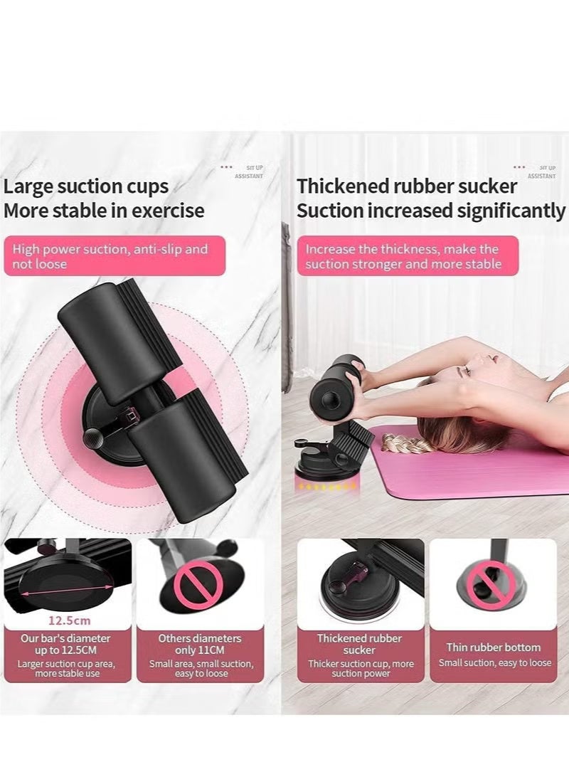 جهاز تمرين الجلوس متعدد الاستخدامات – مزود بقاعدة شفط ذاتي وارتفاع قابل للتعديل – للتمارين المنزلية وتمارين البطن والضغط - Image 4