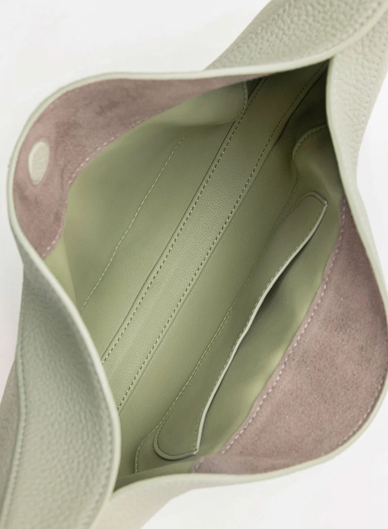 Songmont Songmont, Medium Moon Bend Bag Series, Head Leather, Large Capacity, Crescent Bag, Single Shoulder Underarm Bag - Jade Green - Image 5