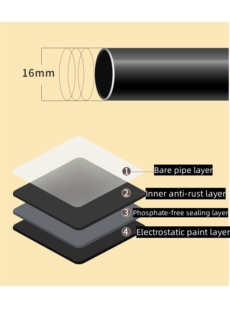 شو وو رف ملابس مع حقيبة تخزين، رف ملابس 3 في 1، أرفف غير منسوجة للأحذية، رف تخزين خزانة ملابس قائم بذاته لغرفة النوم وغرفة المعيشة والمدخل موفر للمساحة - Image 3