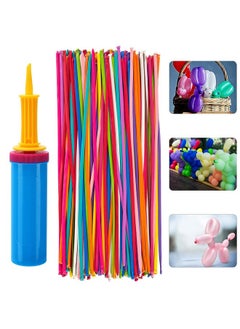 Apipi Latex Twisting Balloons 260 N Balloons Kit For Balloon Animals With 2 Pumps Professional Long Balloons To Make Animal For Birthday Party Clowns Wedding Decorations 100 Pcs  - Image 1