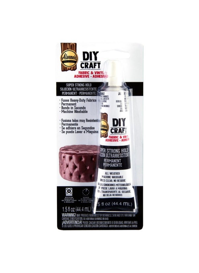 Aleene's Aleene’S Diy Craft Glue For Fabric & Vinyl Dries Clear Permanent Bond Quick Dry In Seconds 1.5 Oz  - Image 1