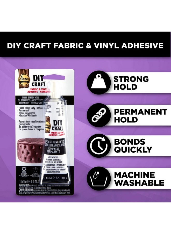 Aleene's Aleene’S Diy Craft Glue For Fabric & Vinyl Dries Clear Permanent Bond Quick Dry In Seconds 1.5 Oz  - Image 3