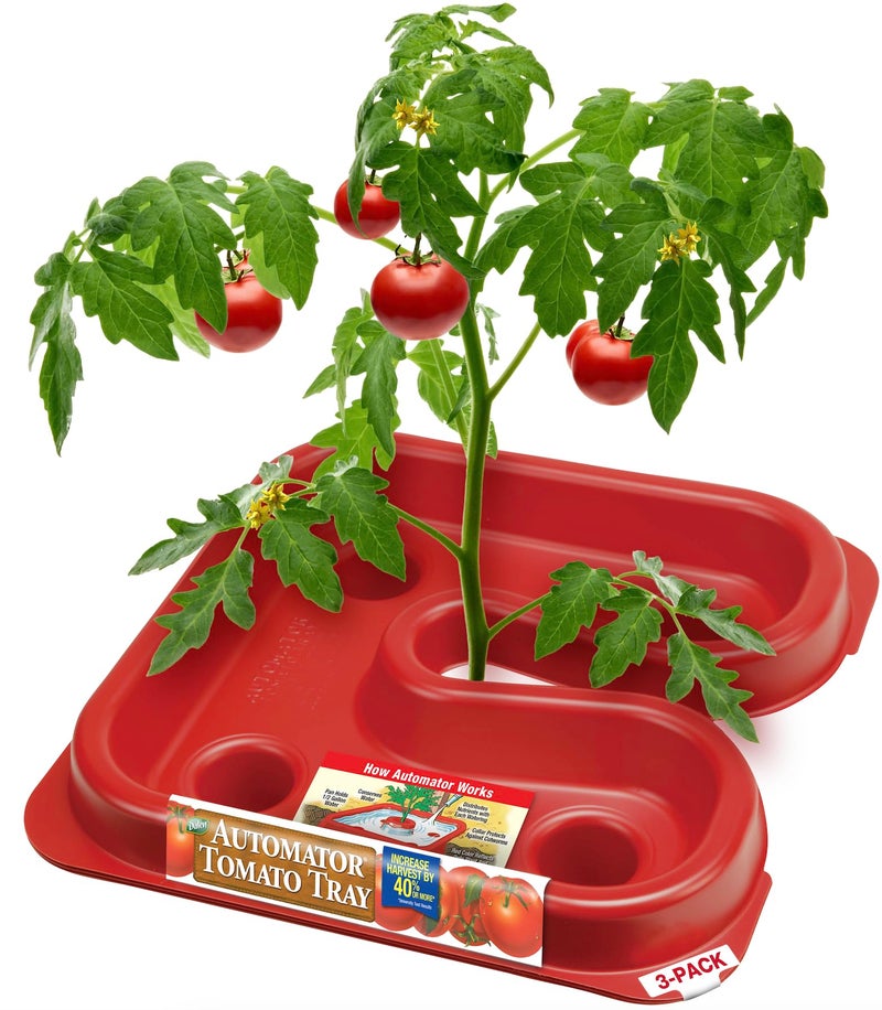DALEN Gardeneer Tomato Tray Super Boost â€“ Increases Tomato Plant Yield up to 40% â€“ Easy to Install â€“ 12" Wide x 12" deep x 3.5" high â€“ Pack of 3 - Image 1