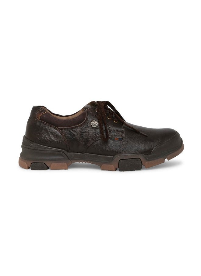 BUCKAROO - Buckaroo Anaiya Genuine Leather Brown Casual Shoes for Mens: Size UK 9 - Image 1