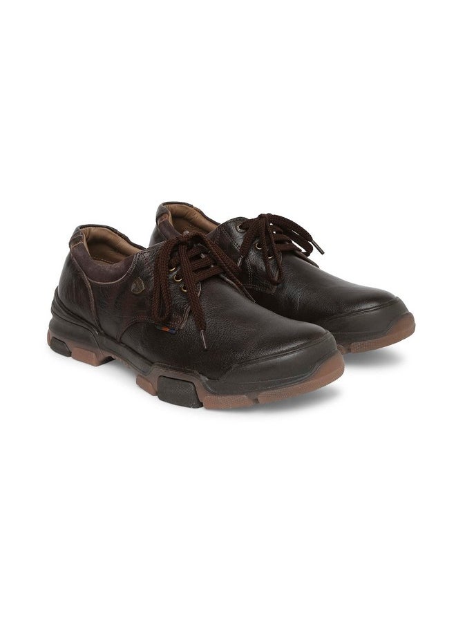 BUCKAROO - Buckaroo Anaiya Genuine Leather Brown Casual Shoes for Mens: Size UK 9 - Image 1