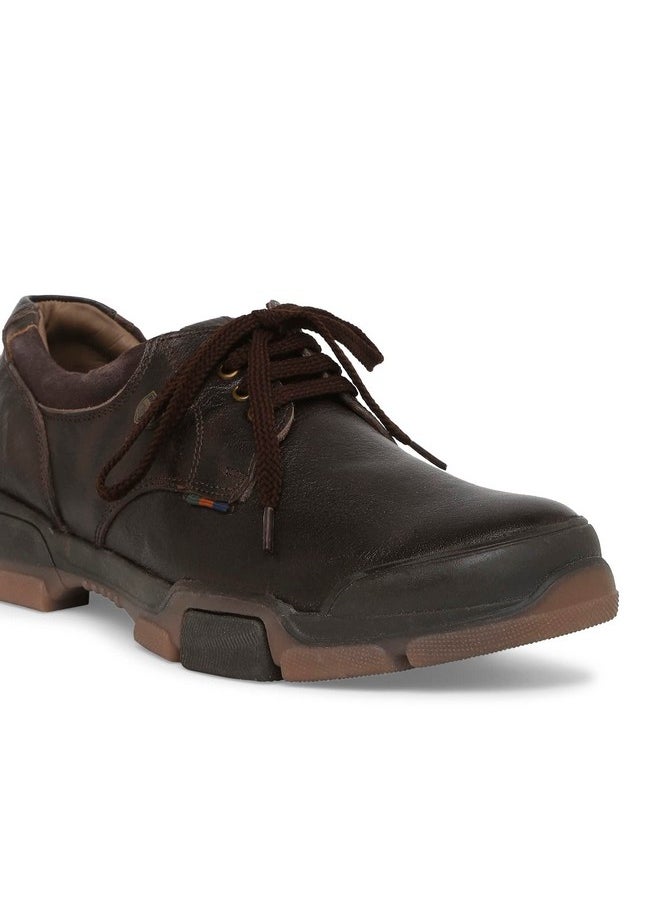 BUCKAROO - Buckaroo Anaiya Genuine Leather Brown Casual Shoes for Mens: Size UK 9 - Image 1