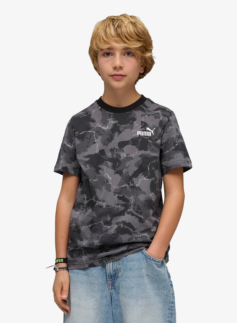 PUMA Youth Essential Camo All-Over Printed T-Shirt - Image 1
