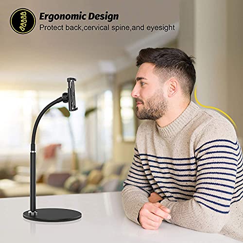 SOOPII Desktop Grade-A Quality Mobile Phone Stand+Tablet Stand Black, Tab & Mobile Holder, Adjustable & Foldable Mobile Stand, Aluminum Stand Holder for Mobile Phone and Tablet Up to 10.5 inches-JDS06 - Image 4