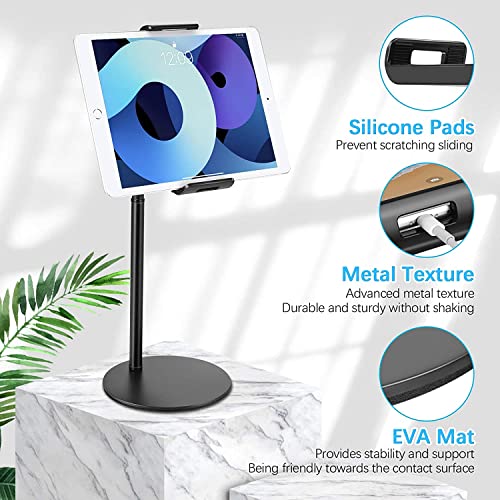 SOOPII Desktop Grade-A Quality Mobile Phone Stand+Tablet Stand Black, Tab & Mobile Holder, Adjustable & Foldable Mobile Stand, Aluminum Stand Holder for Mobile Phone and Tablet Up to 10.5 inches-JDS06 - Image 5